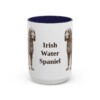 15oz Irish Water Spaniel Mug, Navy, front view