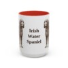 15oz Irish Water Spaniel Mug, Red, front view