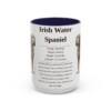 15oz irish water spaniel mug, Navy