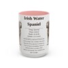 15oz irish water spaniel mug, Pink