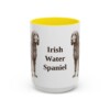 15oz Irish Water Spaniel Mug, Yellow, front view