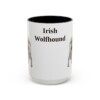 15oz irish wolfhound mug, Black