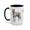 15oz irish wolfhound mug, Black