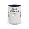 15oz irish wolfhound mug, Navy