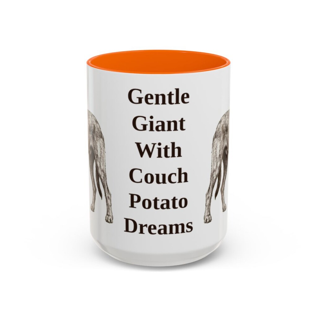 15oz-irish-wolfhound-mug-humor-orange 15oz irish wolfhound mug, Orange