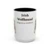 15oz irish wolfhound mug, Black