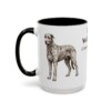 15oz irish wolfhound mug, Black