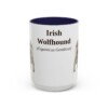 15oz irish wolfhound mug, Navy
