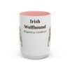 15oz irish wolfhound mug, Pink