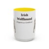 15oz irish wolfhound mug, Yellow