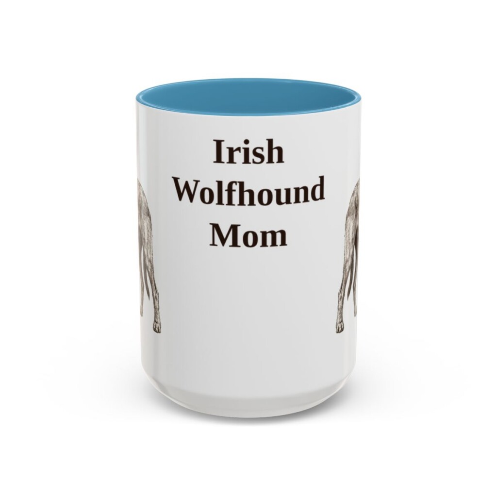 15oz irish wolfhound mug, Light Blue