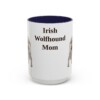 15oz irish wolfhound mug, Navy