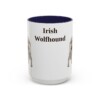 15oz irish wolfhound mug, Navy