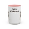15oz irish wolfhound mug, Pink