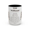 15oz irish wolfhound mug, Black