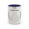 15oz irish wolfhound mug, Navy