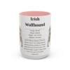 15oz irish wolfhound mug, Pink