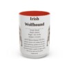 15oz irish wolfhound mug, Red