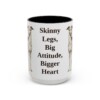 15oz Funny Italian Greyhound Mug, Black, front view