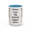15oz Funny Italian Greyhound Mug, Light Blue, front view