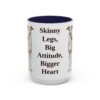 15oz Funny Italian Greyhound Mug, Navy, front view