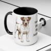 15oz Funny Jack Russell Terrier Mug, Black, lifestyle photo