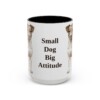 15oz Funny Jack Russell Terrier Mug, Black, front view