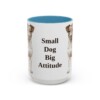 15oz Funny Jack Russell Terrier Mug, Light Blue, front view