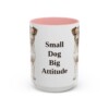 15oz Funny Jack Russell Terrier Mug, Pink, front view