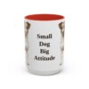 15oz Funny Jack Russell Terrier Mug, Red, front view