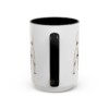 15oz Jack Russell Terrier Latin Mug, Black, back view