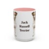 15oz-jack-russell-terrier-mug-pink 15oz Jack Russell Terrier Mug, Pink, front view