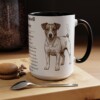 15oz Jack Russell Terrier Mug, Black, lifestyle photo