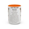 15oz Jack Russell Terrier Mug, Orange, front view