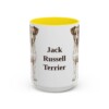 15oz-jack-russell-terrier-mug-yellow 15oz Jack Russell Terrier Mug, Yellow, front view