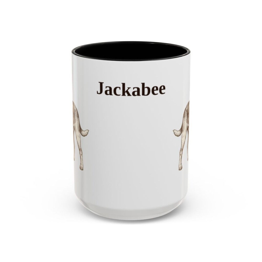 15oz-jackabee-mug-black-front 15oz Jackabee Mug, Black, front view