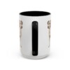 15oz Funny Jackabee Mug, Black, back view