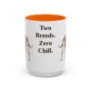 15oz Funny Jackabee Mug, Orange, front view