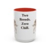 15oz Funny Jackabee Mug, Red, front view