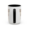 15oz Jackabee Latin Mug, Black, back view