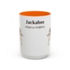 15oz Jackabee Latin Mug, Orange, front view