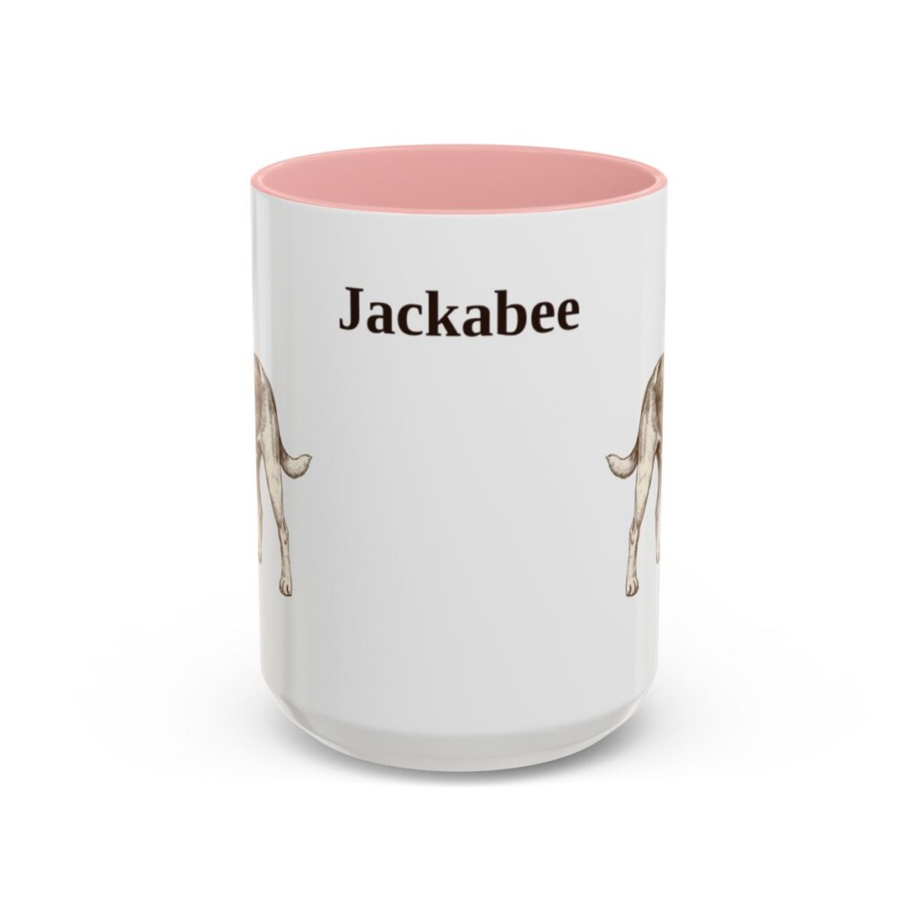 15oz-jackabee-mug-pink 15oz Jackabee Mug, Pink, front view