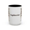15oz Jagdterrier Mug, Black, front view