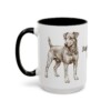 15oz Jagdterrier Dog Dad Mug, Black, left side view