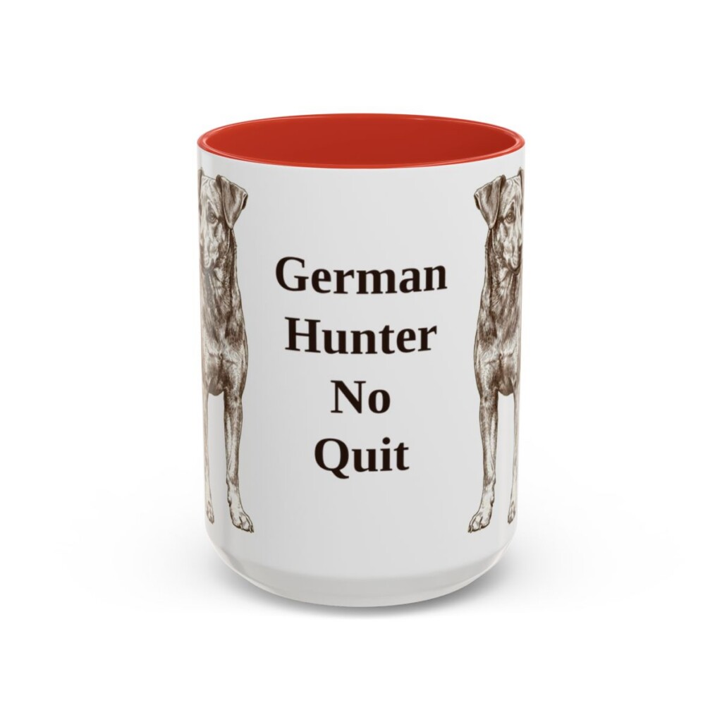 15oz-jagdterrier-mug-humor-red 15oz Funny Jagdterrier Mug, Red, front view