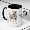 15oz Jagdterrier Dog Mom Mug, Black, lifestyle photo