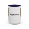 15oz Jagdterrier Mug, Navy, front view