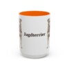 15oz Jagdterrier Mug, Orange, front view