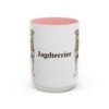 15oz Jagdterrier Mug, Pink, front view
