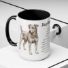 15oz Jagdterrier Mug, Black, lifestyle photo